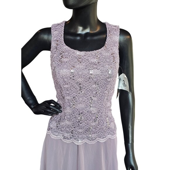 R & M Richards Dresses & Skirts - Lavender Sparkle Lace Cocktail/Party Dress - R&M Richards - NWT